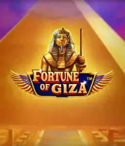 Uncover the timeless world of Fortune of Giza slot by Pragmatic Play, showcasing a majestic depiction of a Pharaoh before the iconic pyramid backdrop. This image captures the glory of Egyptian history, great for history buffs, providing a captivating escape.