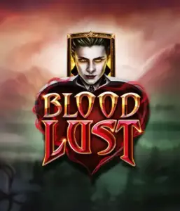 The captivating game interface of Blood Lust, showcasing elegant vampire icons against a mysterious nocturnal landscape. Highlighted in this image is the slot's gothic aesthetic, complemented with its unique 5-reel and 99-payline structure, making it an enticing choice for those interested in the vampire genre.